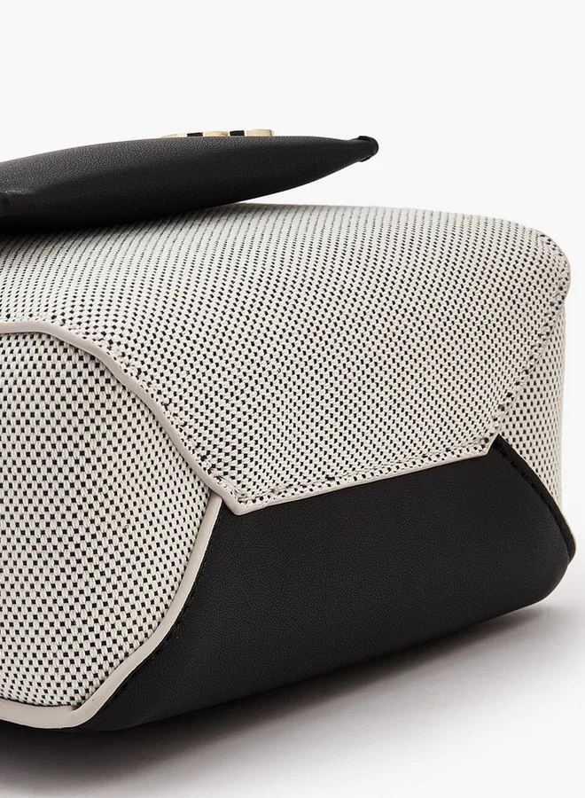 Celeste  Textured Crossbody Bag With Double Handle  | Best Price UAE
